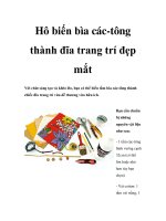 Hô biến bìa các-tông thành đĩa trang trí đẹp mắt docx