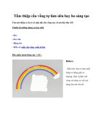 Tấm thiệp cầu vồng tự làm siêu hay ho sáng tạo ppt