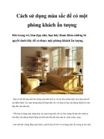 Cách sử dụng màu sắc để có một phòng khách ấn tượng pot