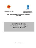 Đổi mới tổ chức và hoạt động của Văn phòng Quốc hội ppt