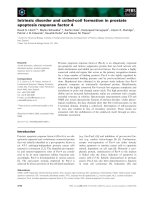 Báo cáo khoa học: Intrinsic disorder and coiled-coil formation in prostate apoptosis response factor 4 pptx