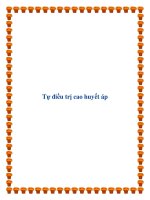 Tự điều trị cao huyết áp potx