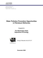 Water Pollution Prevention Opportunities in Petroleum Refineries pdf