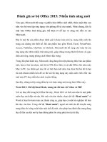 Đánh giá sơ bộ Office 2013: Nhiều tính năng mới doc