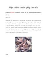 Một số bài thuốc giúp đen tóc ppt