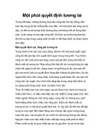 Một phút quyết định tương lai potx