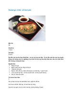 Salad gà chiên xốt teriyaki pptx