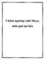 Chiêm ngưỡng vịnh Maya, món quà tạo hóa potx