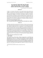 SO SÁNH ĐẶC ĐIỂM MÔ CHUYỂN KHÍ MỘT SỐ LOÀI THỰC VẬT THỦY SINH TRONG MÔI TRƯỜNG NƯỚC Ô NHIỄM ppt