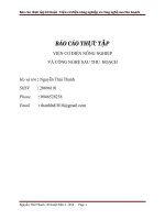 Báo cáo thực tập kĩ thuật  Viện cơ điện nông nghiệp và công nghệ sau thu hoạch