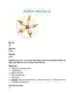 Jambon cuộn rau củ ppt