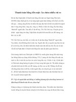 Thanh toán bằng tiền mặt: Ẩn chứa nhiều rủi ro pptx