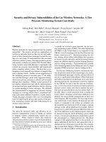 Security and Privacy Vulnerabilities of In-Car Wireless Networks: A Tire Pressure Monitoring System Case Study ppt