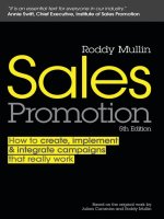 Sales Promotion -  Roddy Mullin