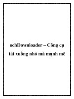 ochDownloader – Công cụ tải xuống nhỏ mà mạnh mẽ doc