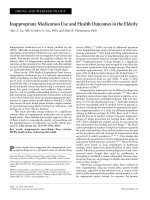 Inappropriate Medication Use and Health Outcomes in the Elderly docx