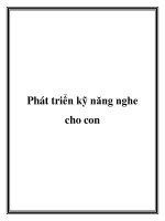 Phát triển kỹ năng nghe cho con doc