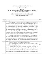 đáp án đề thi lí thuyết tốt nghiệp khóa 2 - điện tử dân dụng - mã đề thi đtdd - lt (25)