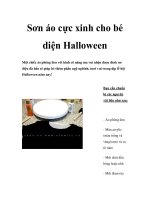 Sơn áo cực xinh cho bé diện Halloween pot
