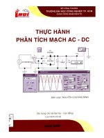 thực hành phân tích mạch ac - dc