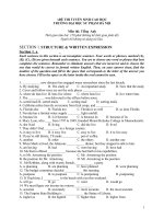 Đề thi cao học tiếng anh 2009