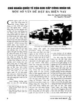 Báo cáo khoa học:Chủ nghĩa quốc tế của giai cấp công nhân một số vấn đề đặt ra hiện nay pot