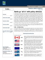 Banks go ‘all in’ with policy stimulus doc