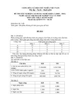 đề thi thực hành-quản trị doanh nghiêp vừa và nhỏ-mã đề thi qtdnvvn-th(38)