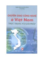 Chuyển giao công nghệ ở Việt Nam thực trạng và giải pháp ppt
