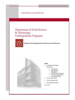 Department of Food Science & Technology Undergraduate Programs pdf