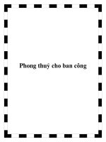 Phong thuỷ cho ban công docx