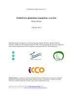 Global tree plantation expansion: a review ppt