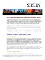 2013: Important Annual Requirements for Investment Advisers docx