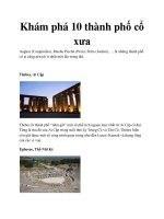 Khám phá 10 thành phố cổ xưa potx