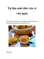 Tự làm mứt dứa vừa rẻ vừa ngon doc