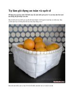 Tự làm giỏ đựng an toàn và sạch sẽ pot