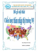 đồ gỗ nội thất chiến lược thâm nhập thị trường mỹ