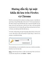 Hướng dẫn lấy lại mật khẩu đã lưu trên Firefox và Chrome ppt