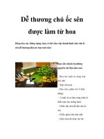Dễ thương chú ốc sên được làm từ hoa docx