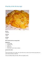 Khoai tây và thịt xốt chua ngọt pdf