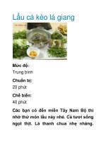 Lẩu cá kèo lá giang pptx