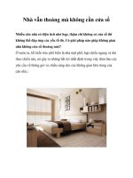 Nhà vẫn thoáng mà không cần cửa sổ ppt