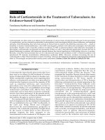 Role of Corticosteroids in the Treatment of Tuberculosis: An Evidence-based Update potx