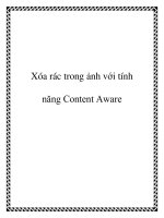 Xóa rác trong ảnh với tính năng Content Aware pot