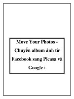 Move Your Photos Chuyển album ảnh từ Facebook sang Picasa và Google+ potx