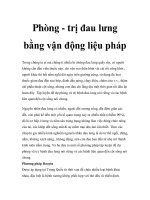 Phòng - trị đau lưng bằng vận động liệu pháp docx