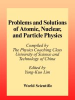 Problems and solutions on atomic, nuclear, and particle physics   kuo lim