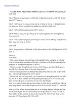 Vấn đề phát triển giao thông vận tải và thông tin liên lạc doc