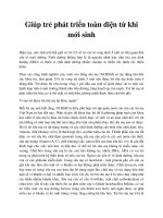 Giúp trẻ phát triển toàn diện từ khi mới sinh pot