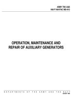 operation maintenance and repair of auxiliary generators docx